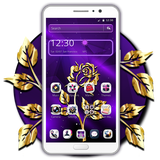golden.purple.flower.theme