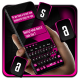 keyboard.theme.pink.black.simple.business