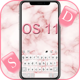 com.ikeyboard.theme.os11.pink.marble