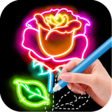 learn.to.draw.glow.flower