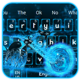 keyboard.theme.blue.fire.bike