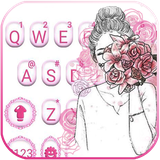 com.ikeyboard.theme.pink.roses.girl