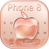 keyboard.theme.apple.phone8.gold