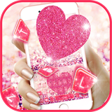 com.ikeyboard.theme.sparkle.pink.heart