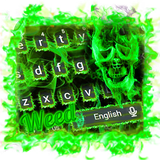keyboard.theme.green.skull.fire