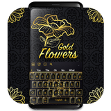 keyboard.theme.gold.flower.black