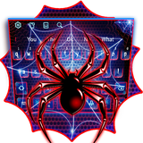 keyboard.theme.amazing.neon.spider