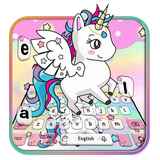 keyboard.theme.cute.colourful.cartoon.unicorn