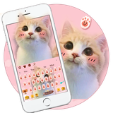 keyboard.theme.pink.shy.cute.kitty