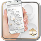 white.gold.sony.xperia.theme