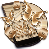 keyboard.theme.golden.silk.butterfly