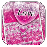 keyboard.theme.pink.glitter.love