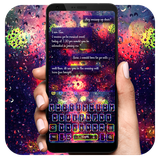 keyboard.theme.luminous.colorful.water.drops