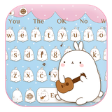 keyboard.theme.cute.rabbit.cartoon