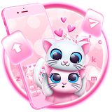 keyboard.theme.cute.kitty.couple