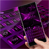 keyboard.theme.stylish.black.purple