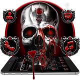 com.black.and.white.horror.skull.theme