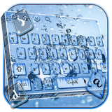 keyboard.theme.ice.water.blue.drops