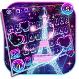 keyboard.theme.neon.paris.tower.shiny