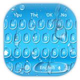 keyboard.theme.blue.water.drop.transparent