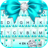 com.ikeyboard.theme.cyan.diamond.bowknot