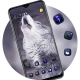 theme.pets.animal.pet.howling.wolf.cool.wallpaper