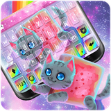 com.ikeyboard.theme.twinkle.rainbow.cat