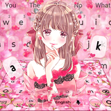 keyboard.theme.cuteness.floral.girl