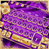 keyboard.theme.purple.silk.luxury.shine