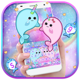 keyboard.theme.lovely.unicorn.whale