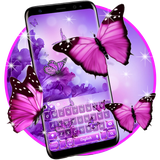 keyboard.theme.purple.pink.butterfly