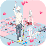 keyboard.theme.pink.couple.love