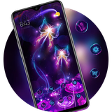 theme.high.tech.butterfly.flowers.purple.shining.launcher.wallpaper