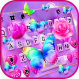 com.ikeyboard.theme.pink.rose.butterfly