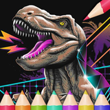 coloring.dinosaurs.color.book.game.color.by.number