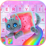 com.ikeyboard.theme.twinkle.rainbow.cat