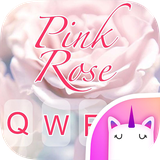 pink.rose.emoji.keyboard.theme