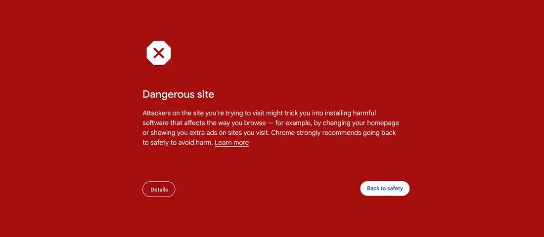 مقابله آنی با لینک‌های مخرب در کروم