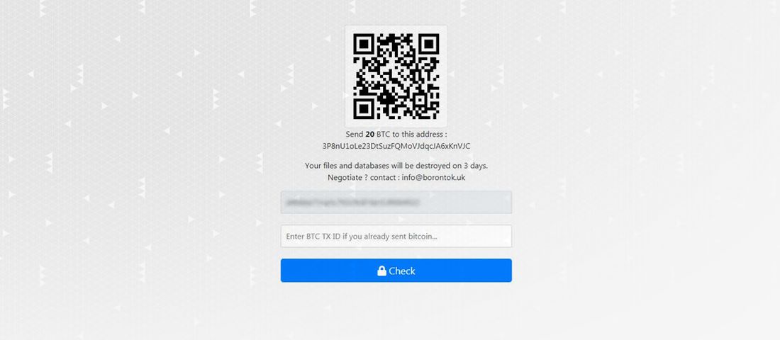 باج‌افزار B0r0nt0K