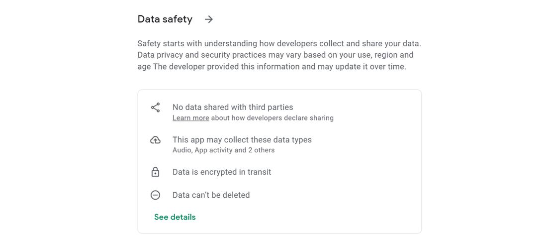 محافظت از داده‌ها در گوگل پلی