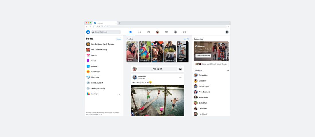 ورود دو مرحله‌ای فیسبوک با پیامک
