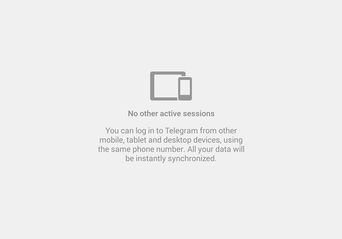 مدیریت دستگاه‌های فعال در تلگرام