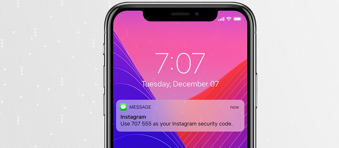 ورود دو مرحله‌ای در اینستاگرام با پیامک