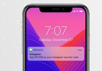 ورود دو مرحله‌ای در اینستاگرام با پیامک