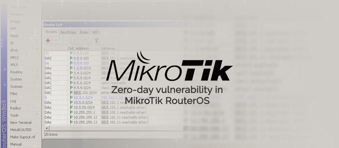 اصلاحیه امنیتی روترهای میکروتیک