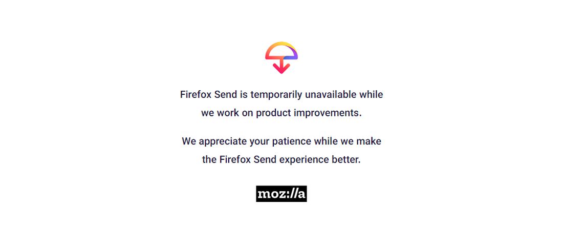 تعلیق موقت سرویس Firefox Send