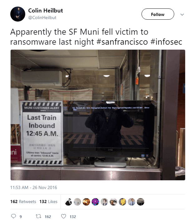 باج‌افزار مامبا در سانفرانسیسکو 