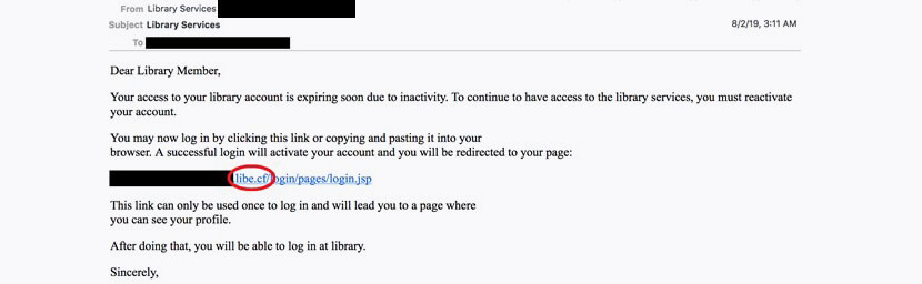 نمونه‌ای از ایمیل‌های فیشینگ ارسالی از سوی گروه هک کوبالت دیکنز